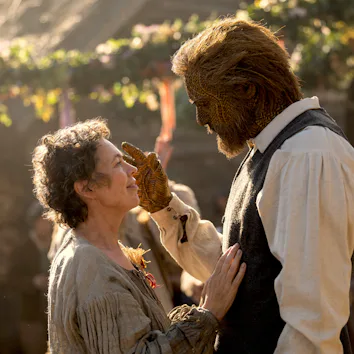 Olivia Colman and Alexander Skarsgård in Wicker
