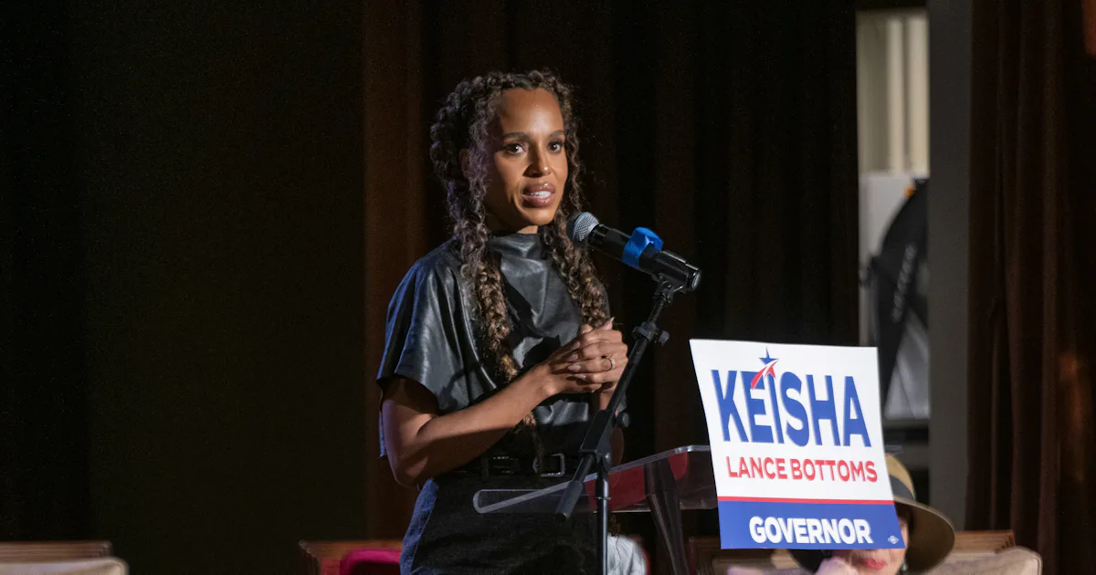 Kerry Washington Channels Olivia Pope on the Campaign Trail in Georgia