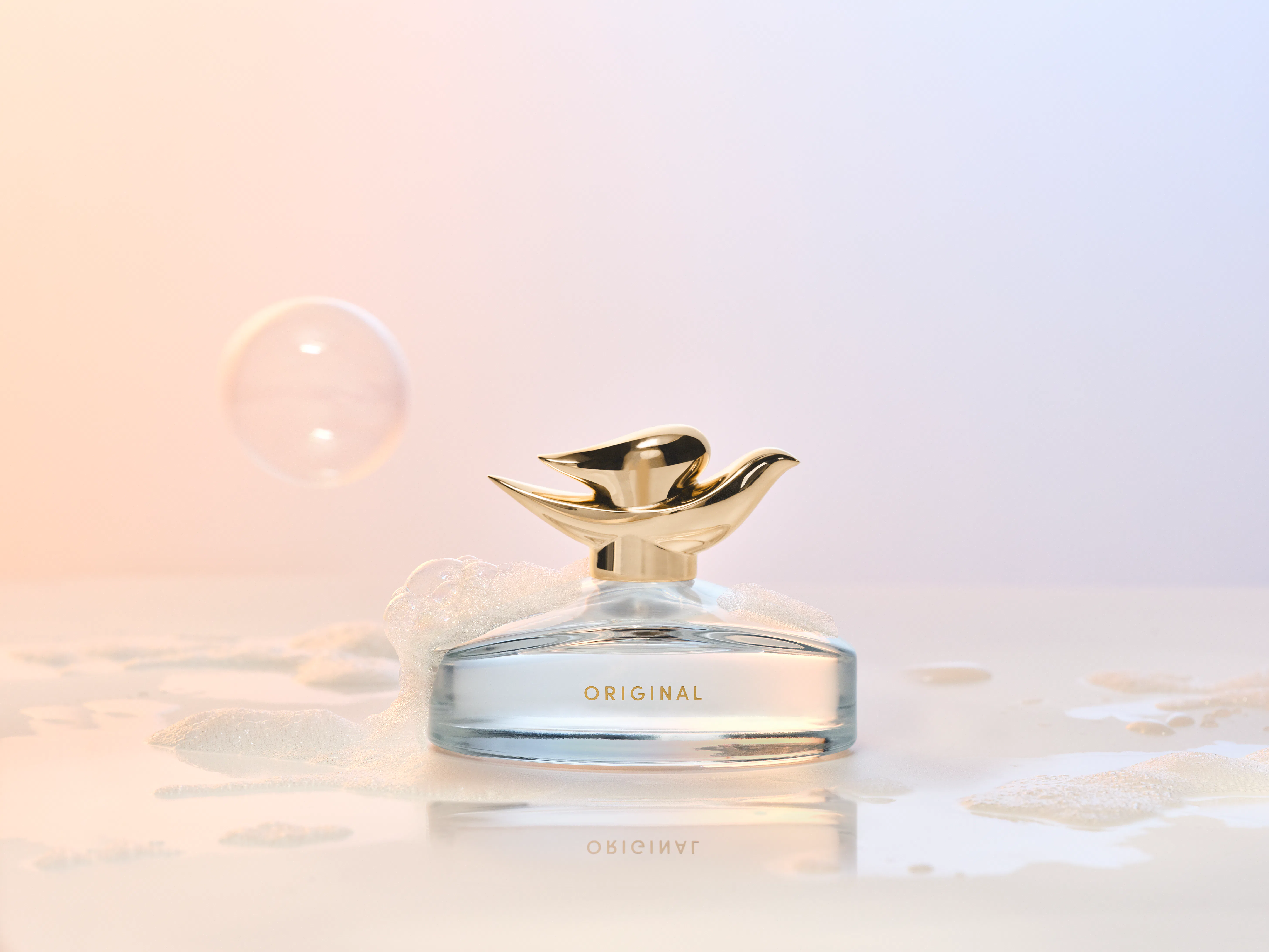A bottle of the Dove Beauty Bar fine fragrance 