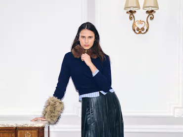 Maje Paris fringe skirt
