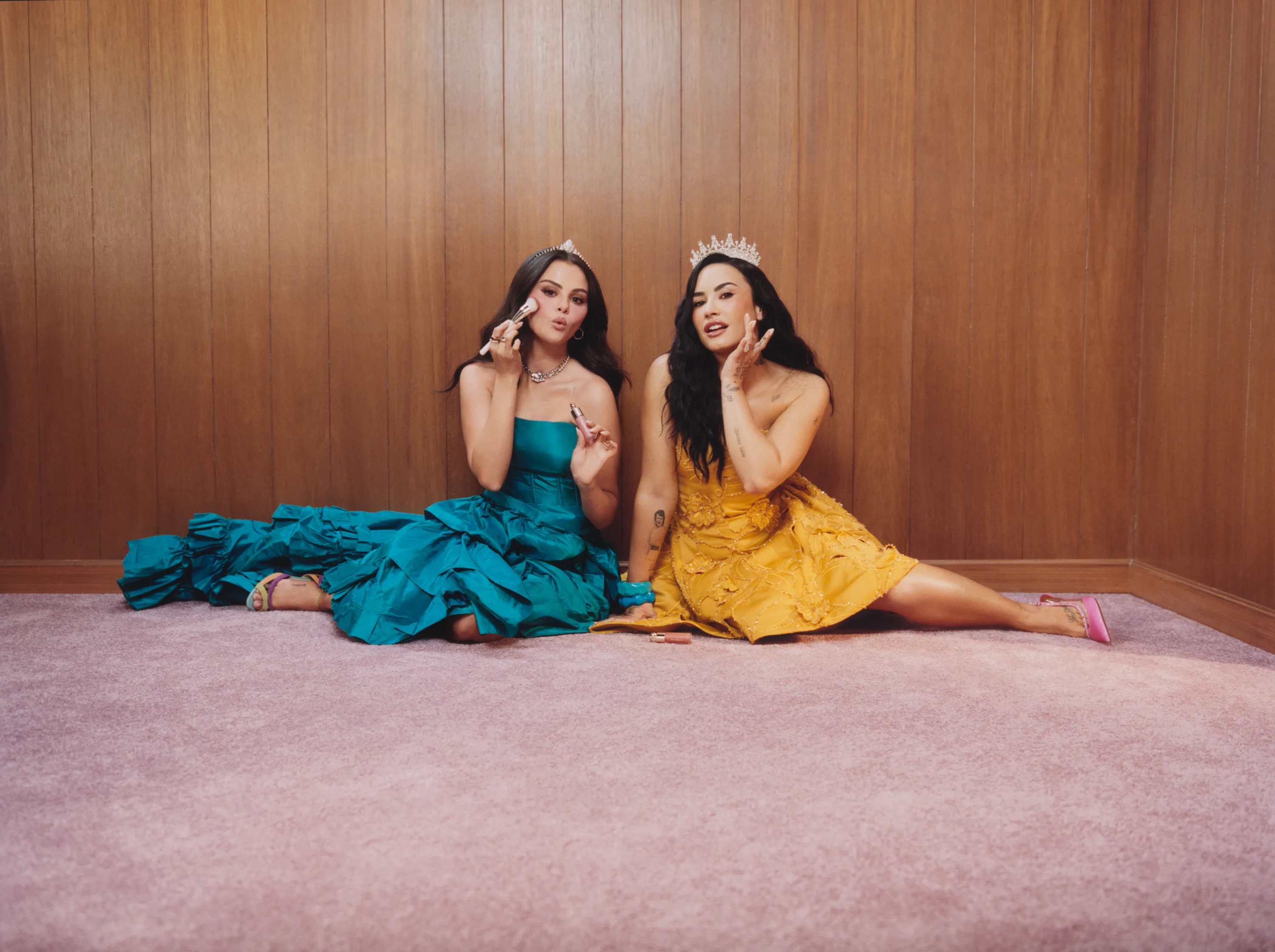 Selena Gomez and Demi Lovato Rare Beauty Campaign