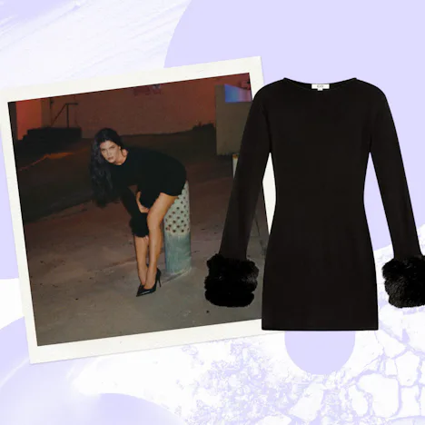 Kylie Jenner wearing Khy After Dark Chateau Mini Dress