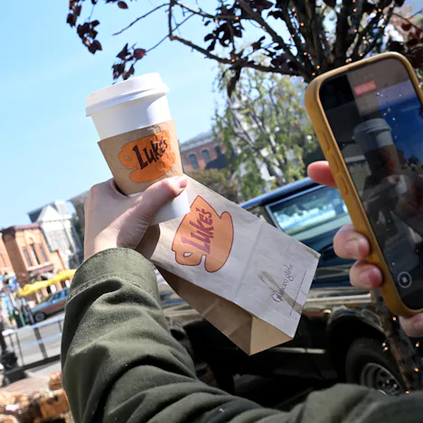 You can get coffee at Luke's Diner at Warner Bros. Studio Tour's Gilmore Girls Holiday event.