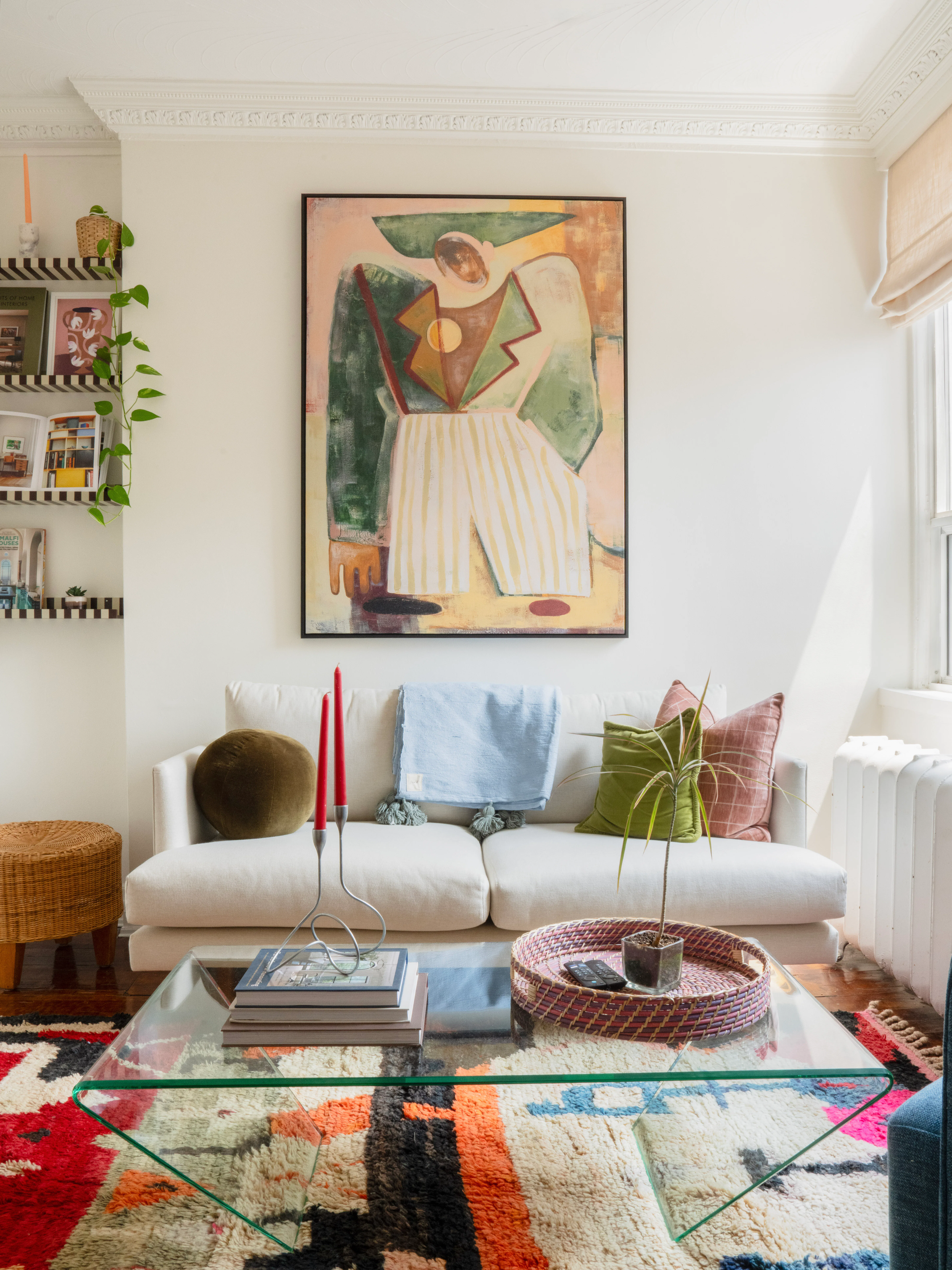  She recommends Benjamin Moore’s Cloud White, which will “instantly warm up the space.”