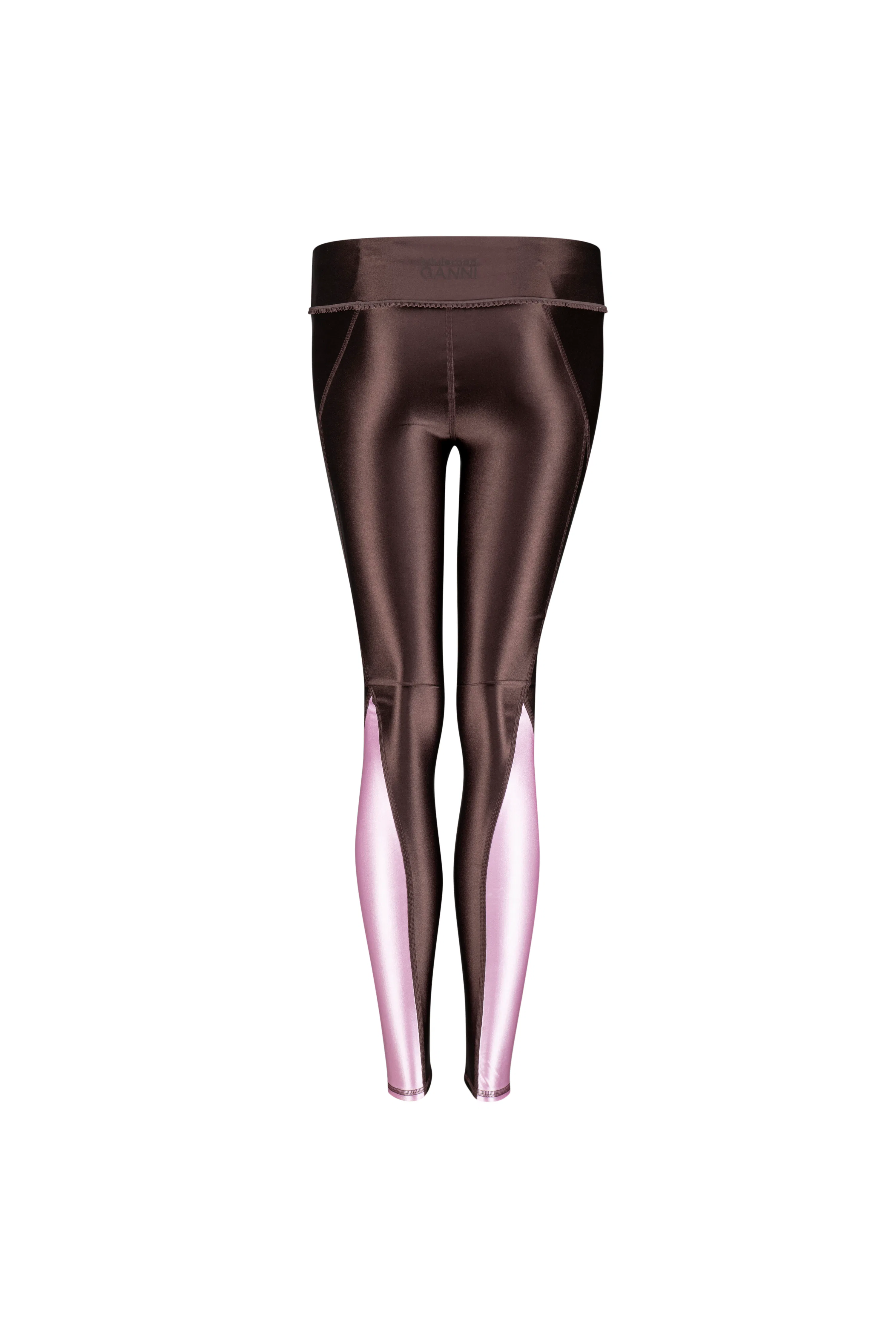 Ruffle-Trim Mid-Rise Tight