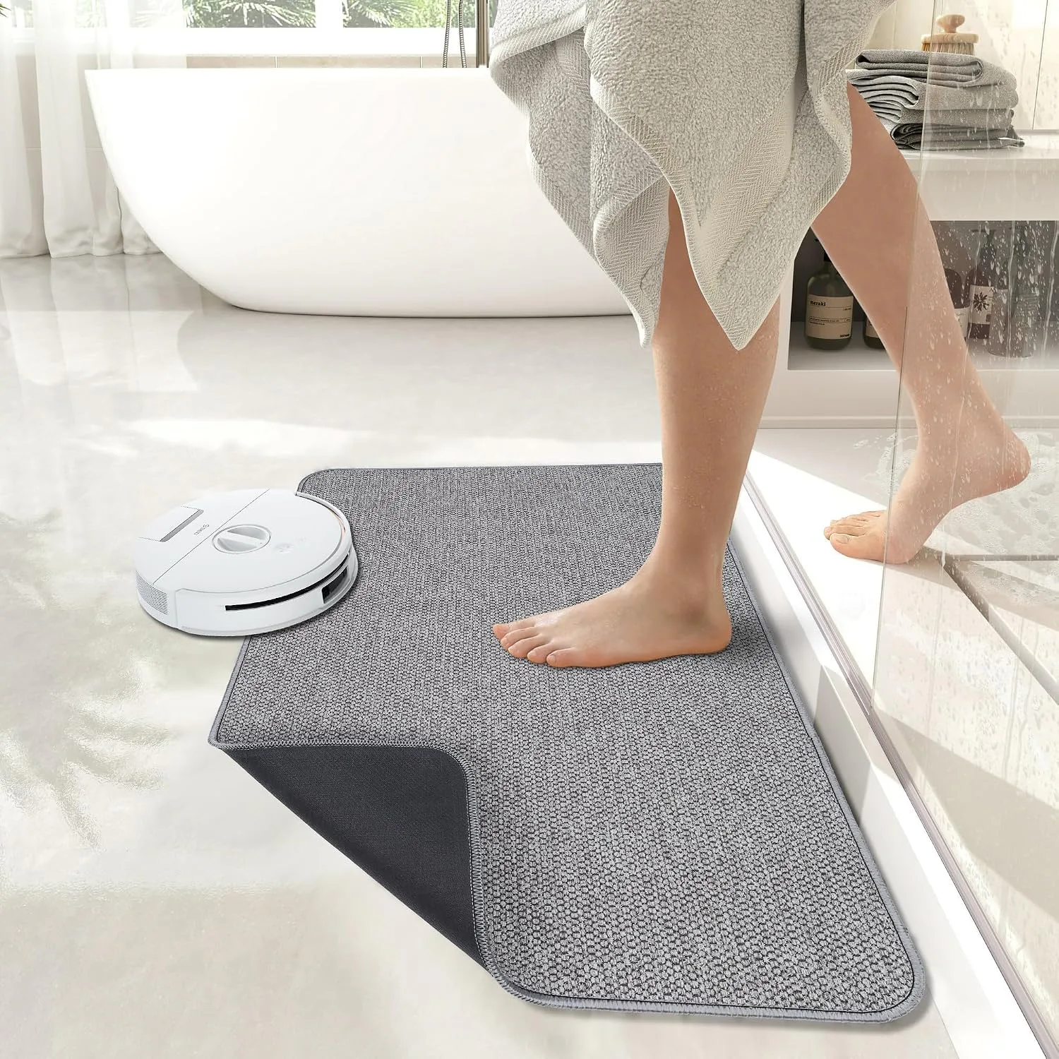 Ultra Thin No Slip Bath Mat