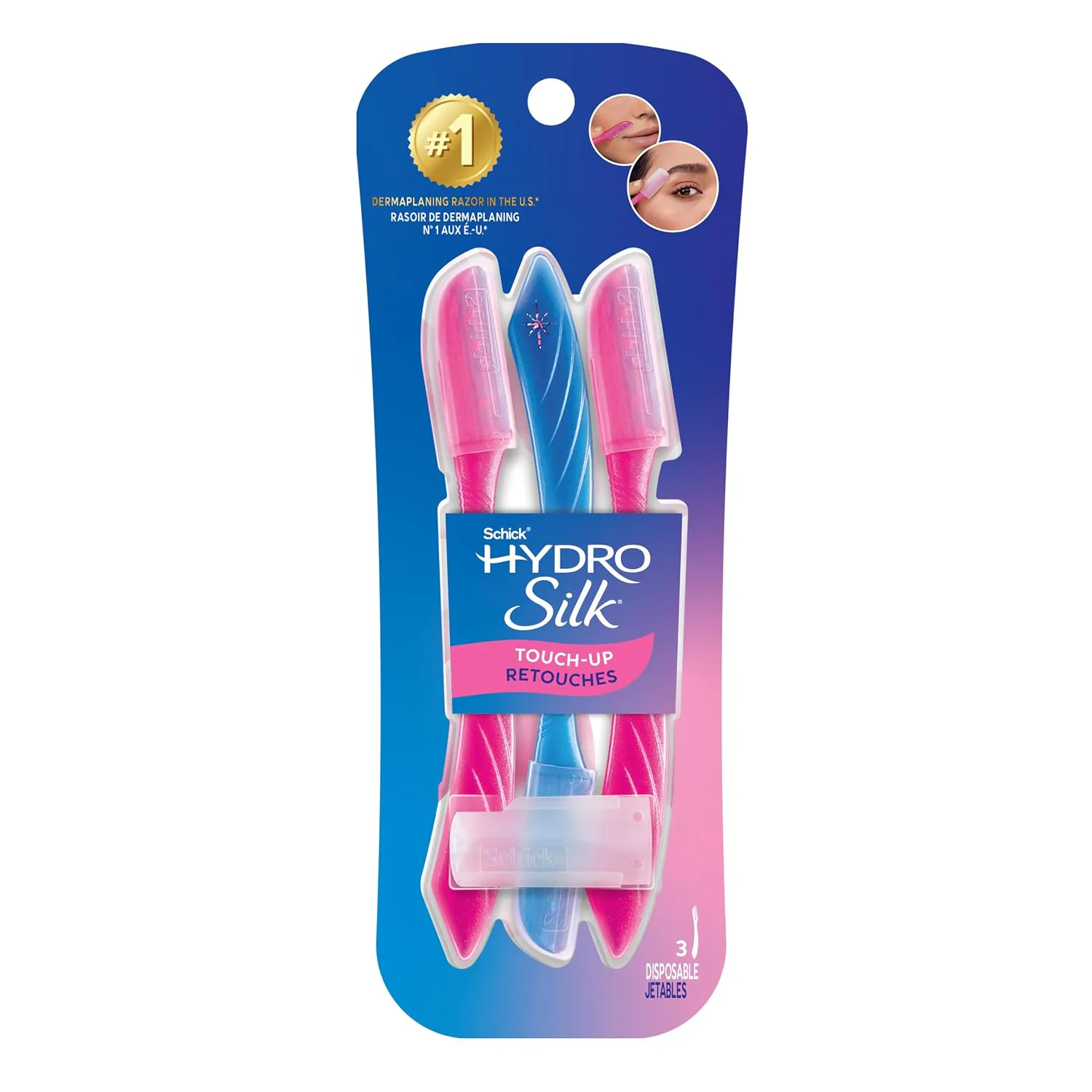 Schick Hydro Silk Touch-Up Dermaplane Razor (3-Pack)