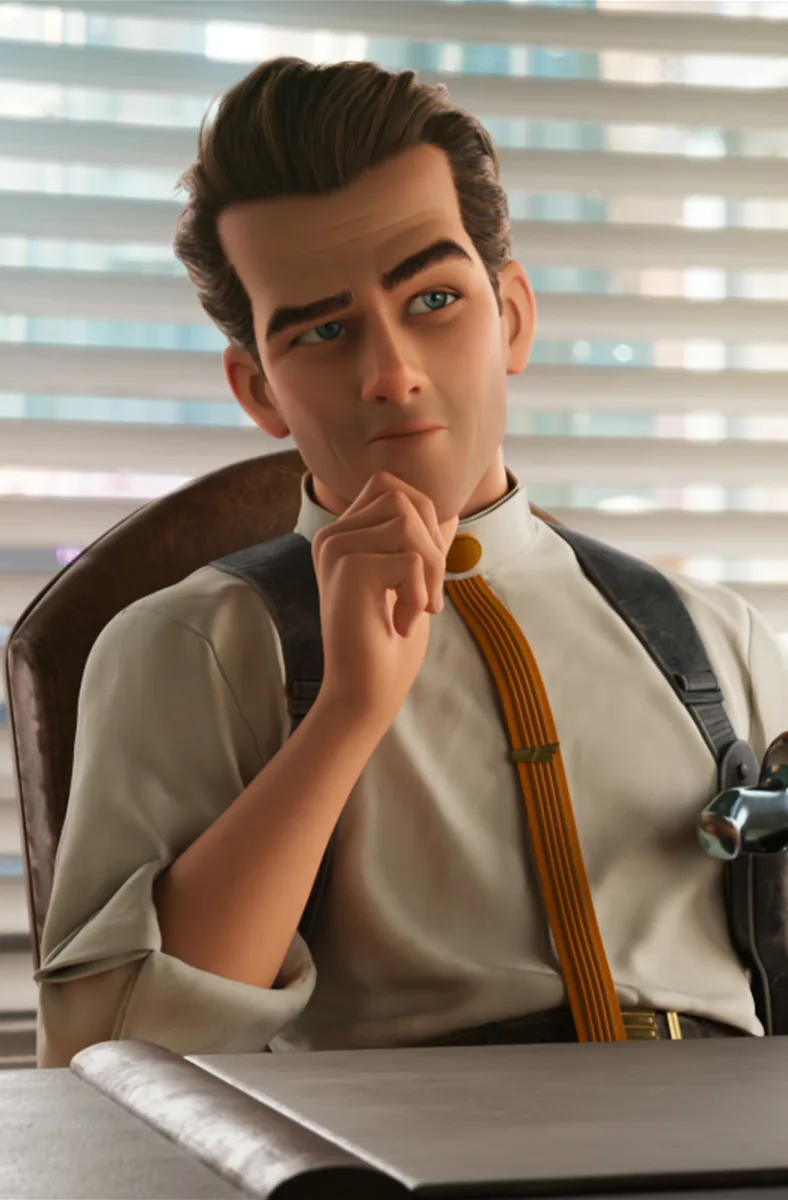 Ray Gunn (voiced by Sam Rockwell) in Ray Gunn
