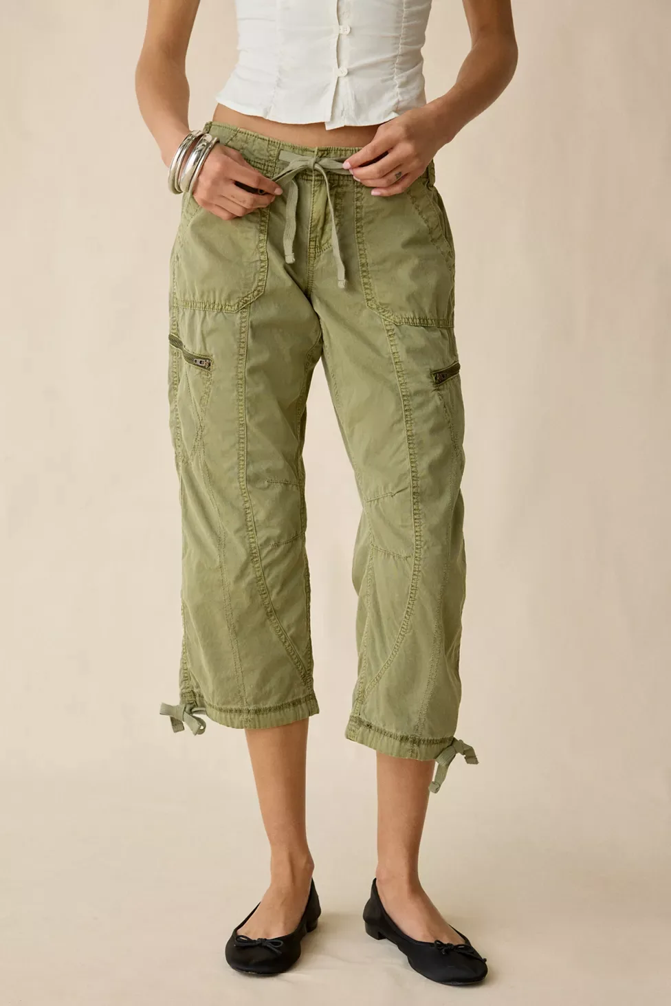 Sidekick Crop Cotton Utility Pants