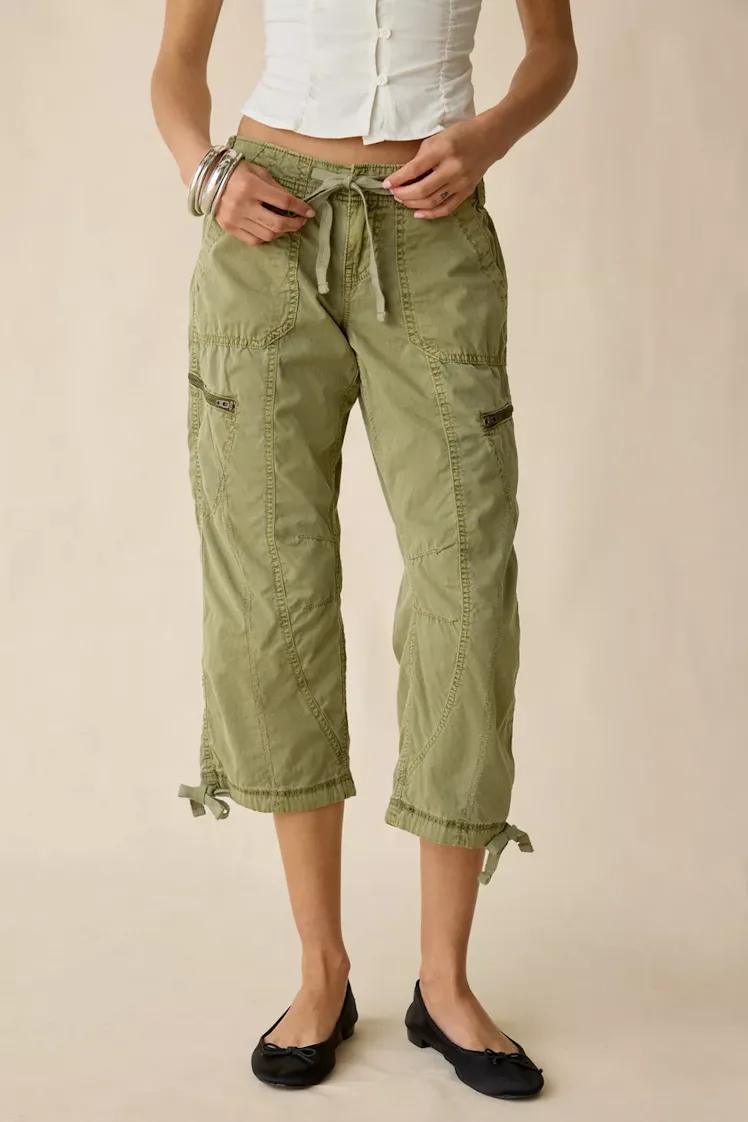 Sidekick Crop Cotton Utility Pants