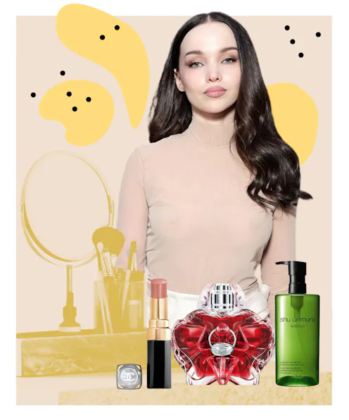 Inside Dove Cameron's beauty routine, including the lip combo she'd rather gatekeep.