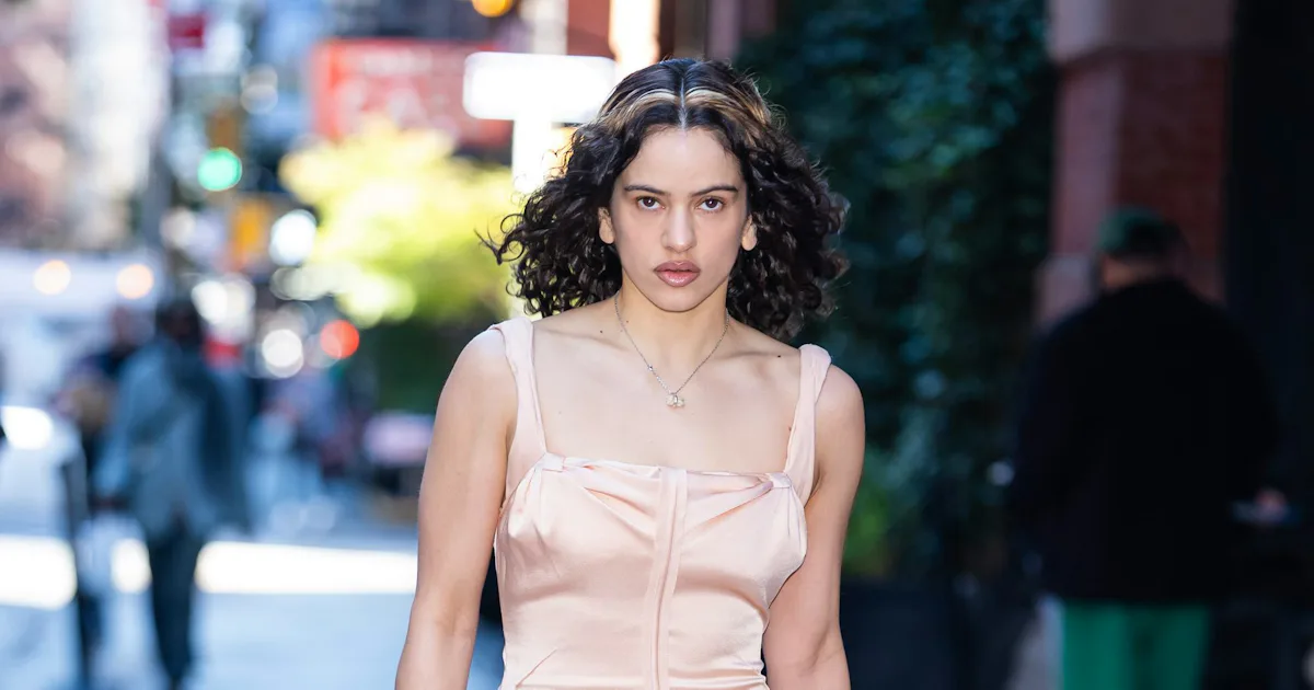 Rosalía Takes Flight in a Fresh-Off-the-Runway Feathered Gown
