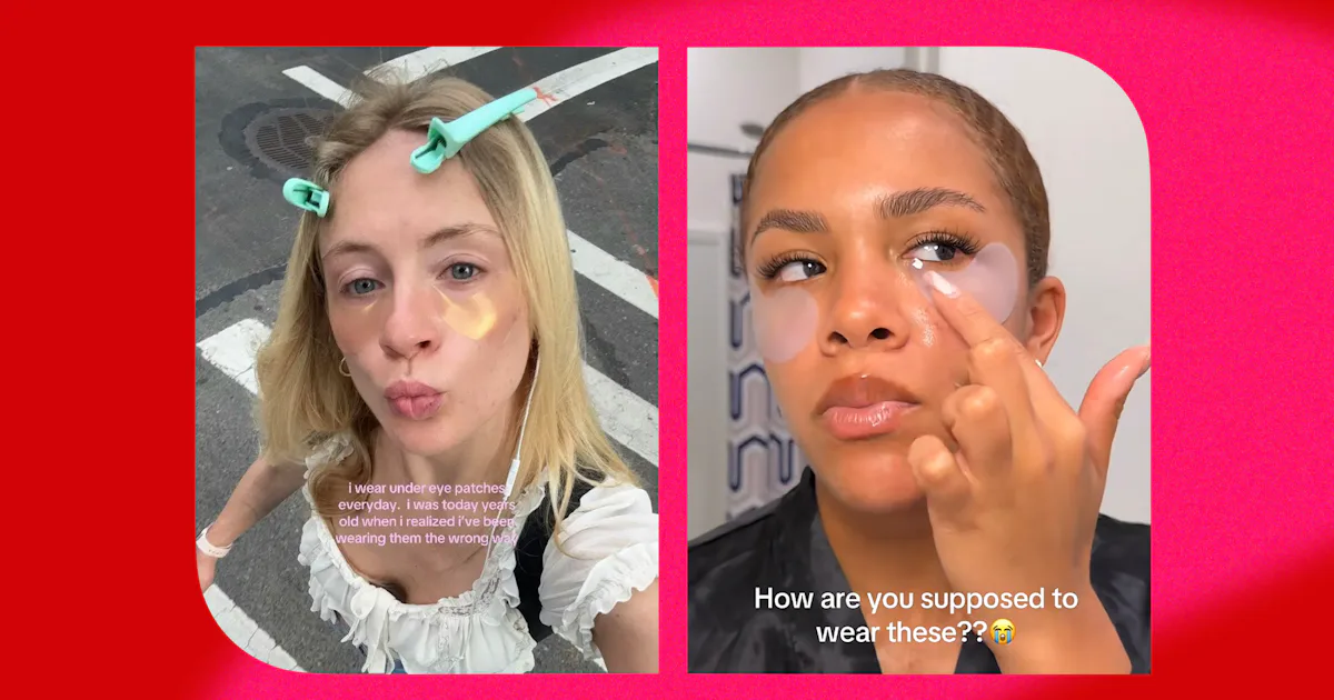 Dermatologists say there’s no single right way to wear under‑eye patches