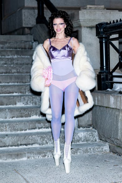 Julia Fox attends the Marc Jacobs 2026 Runway Show at Park Avenue Armory on February 09, 2026 in New...