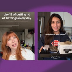 Getting rid of 10 things a day is the best spring cleaning hack.