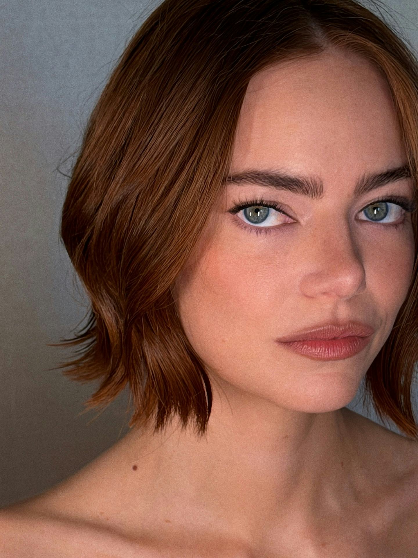 Emma Stone with micro-wing eyeliner