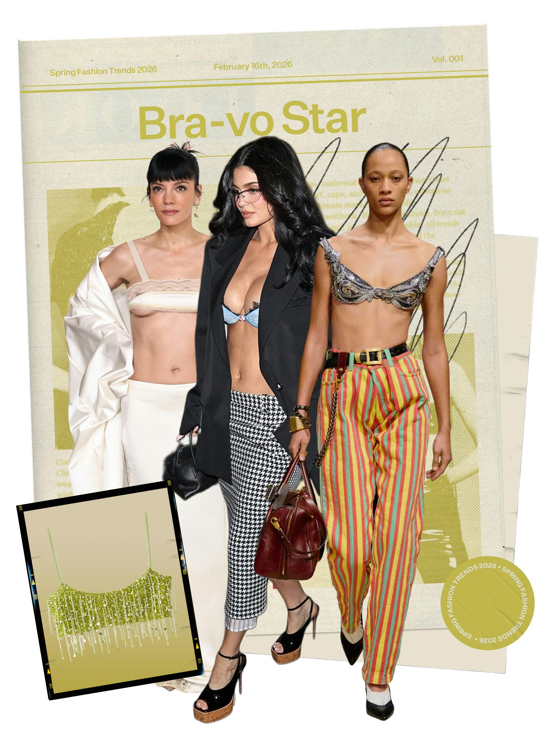 Spring 2026 Fashion Trend: Lily Allen & Kylie Jenner in bras-as-tops