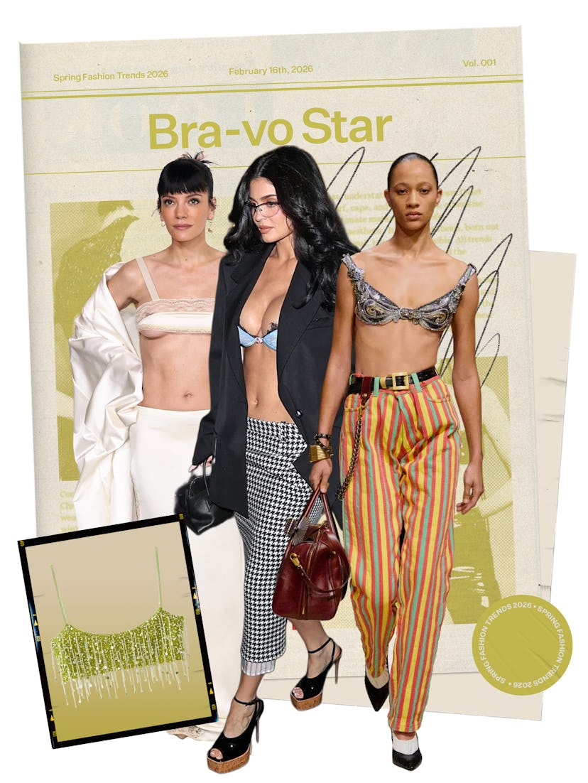 Spring 2026 Fashion Trend: Lily Allen & Kylie Jenner in bras-as-tops