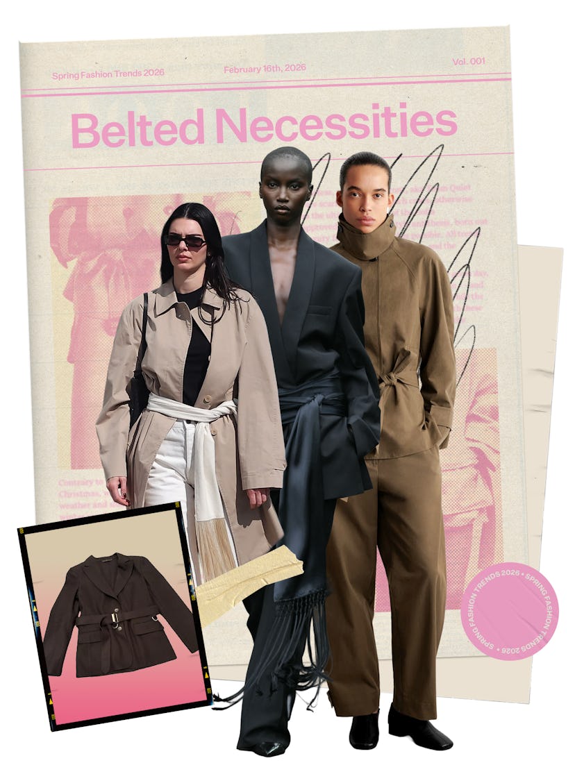 Spring 2026 Fashion Trend: Kendall Jenner in a belted 'fit