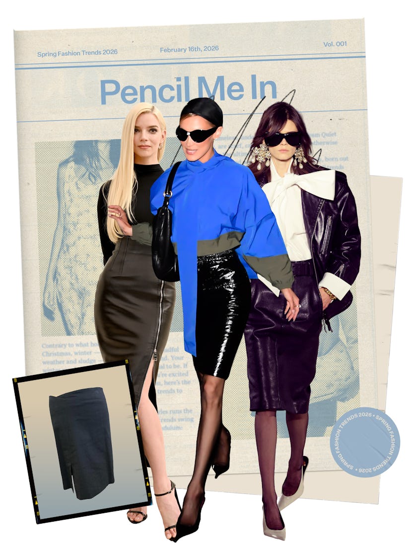 Spring 2026 Fashion Trend: Anya Taylor-Joy & Bella Hadid in pencil skirts