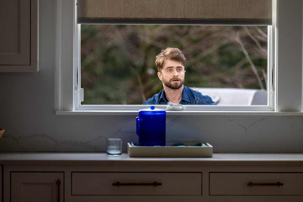 Daniel Radcliffe as Arthur Tobin on The Fall and Rise of Reggie Dinkins. Photo via NBC