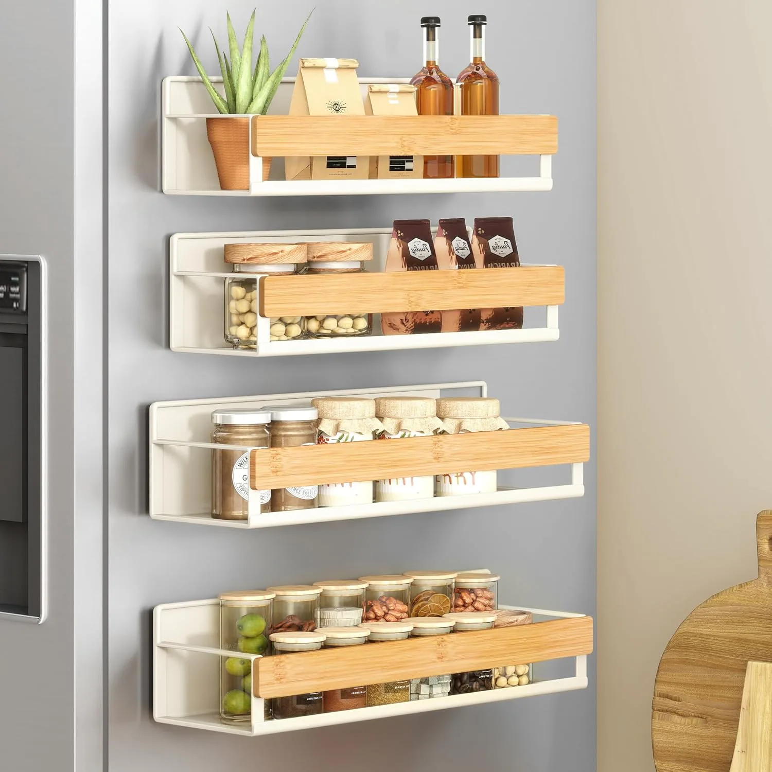  SONGMICS Magnetic Spice Racks (4-Pack)