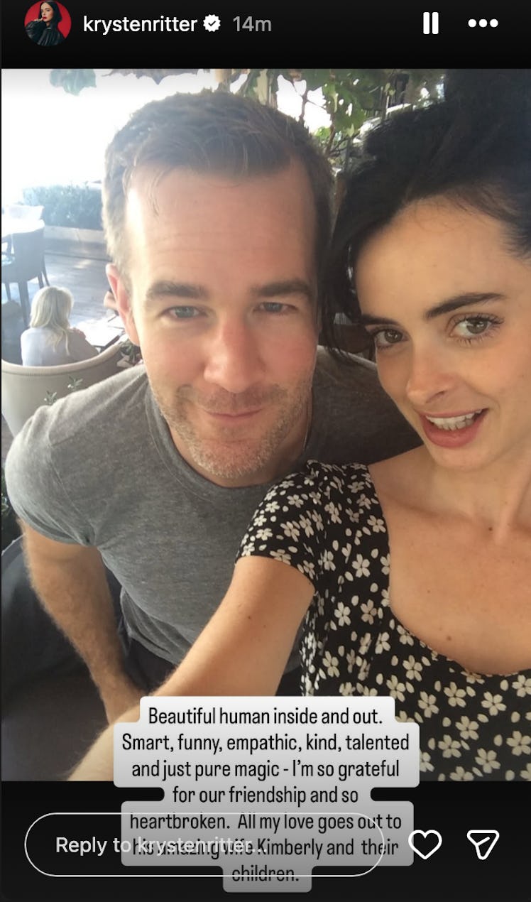 Celebs React To James Van Der Beek's Death At 48