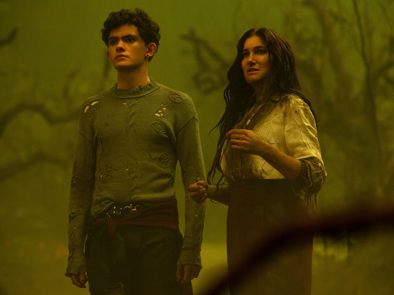 Teen (Joe Locke) and Agatha Harkness (Kathryn Hahn) in Agatha All Along