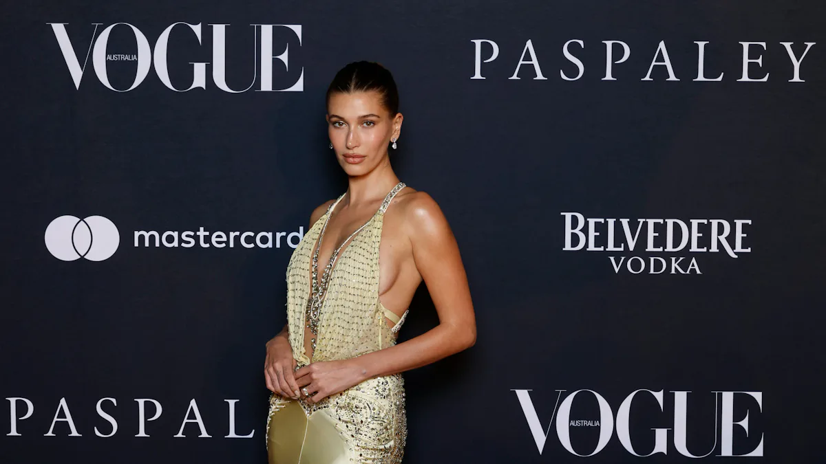 Hailey Bieber's Vintage 2000s Gown Plunges Down to Her Waist Hailey Bieber's Vintage 2000s Gown Plunges Down to Her Waist