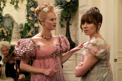 Cressida and Eloise on Bridgerton. Photo via Netflix