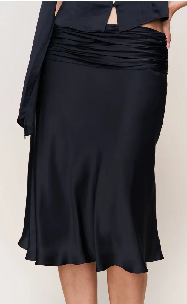 Eda Satin Mini Skirt 