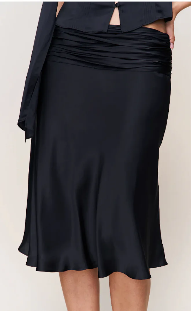 Eda Satin Mini Skirt