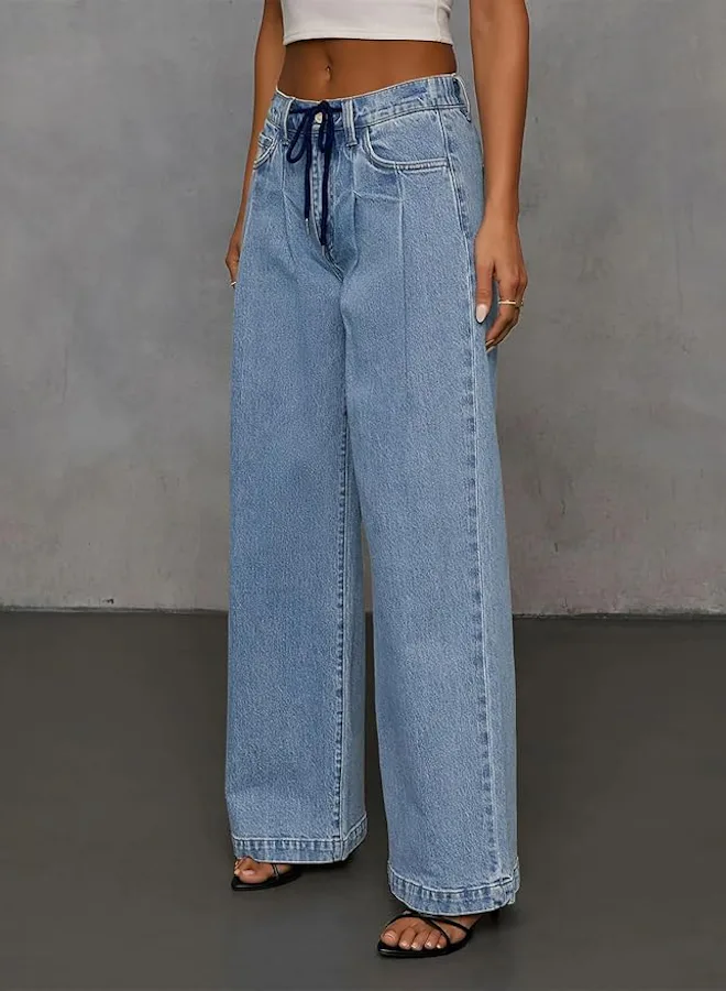 Sidefeel Drawstring Jeans