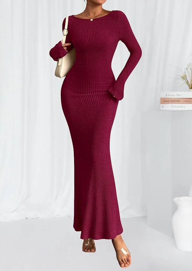 PRETTYGARDEN Long Sleeve Maxi Dress