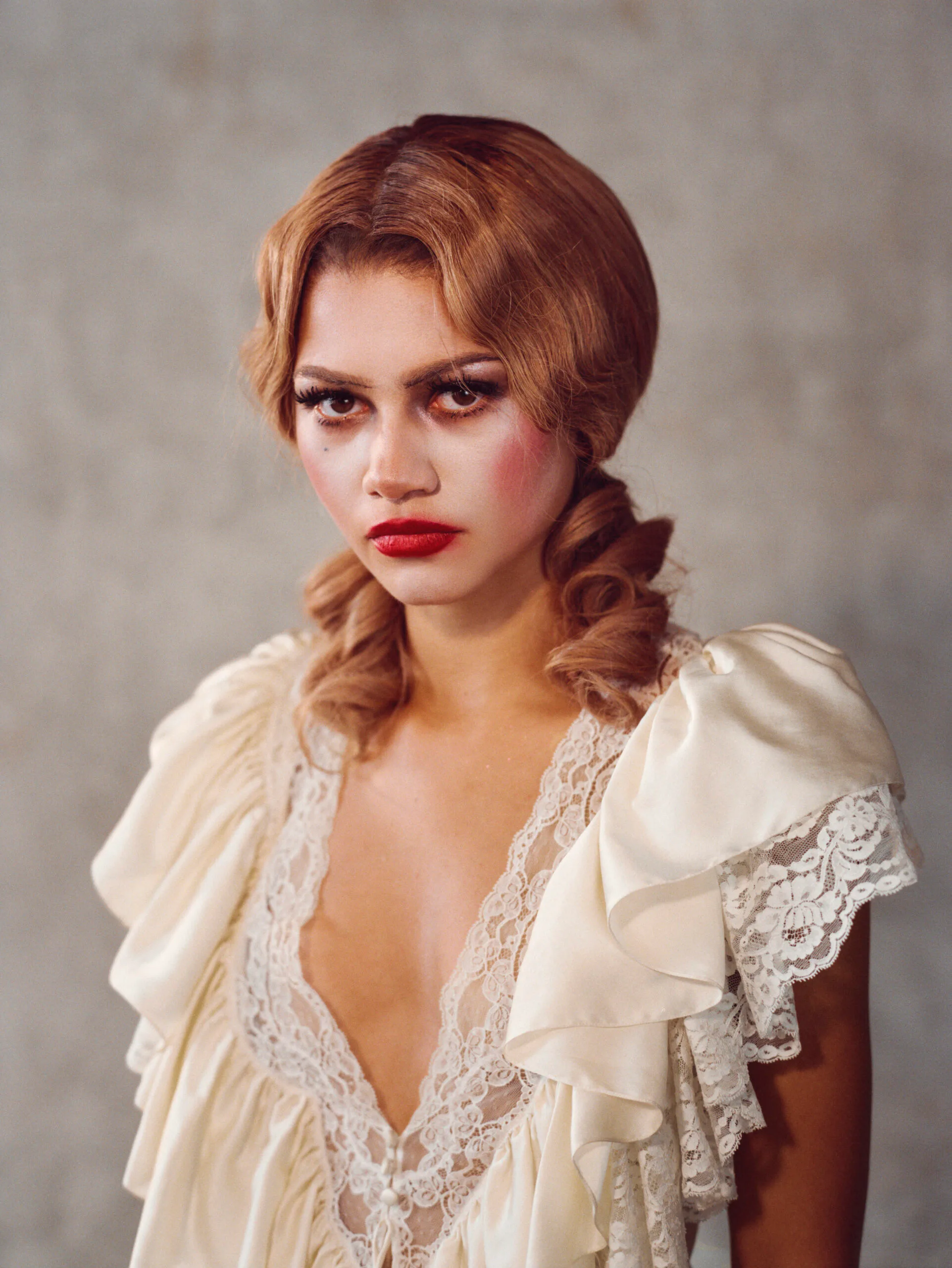 Zendaya in babydoll makeup