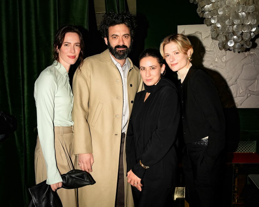 Rebecca Hall, Morgan Spector, Daniella Kallmeyer, and Louisa Jacobson at the Kallmeyer NYFW party