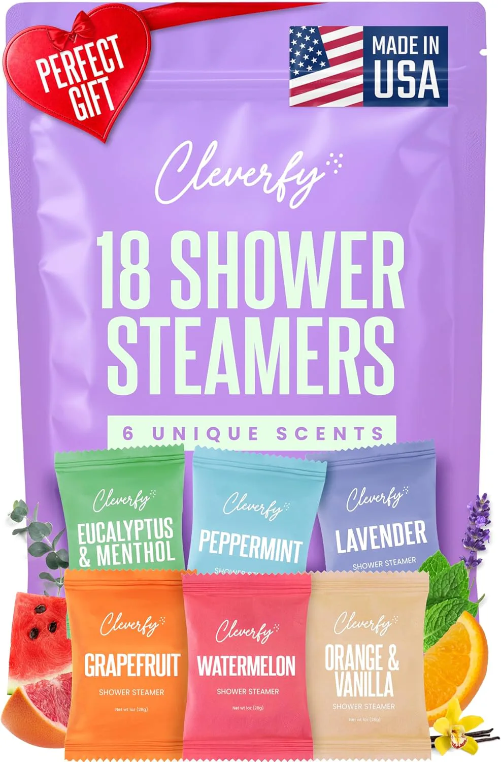 Cleverfy Shower Steamer Tablets (18-Pack)