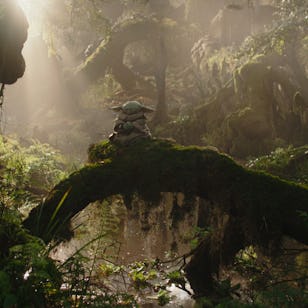 Grogu meditates in The Mandalorian and Grogu