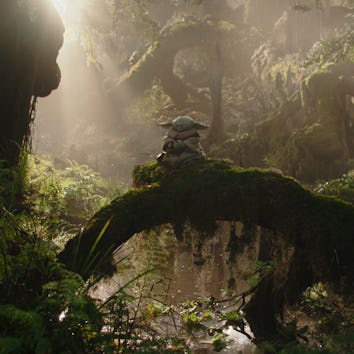 Grogu meditates in The Mandalorian and Grogu