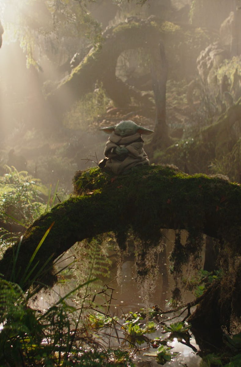 Grogu meditates in The Mandalorian and Grogu