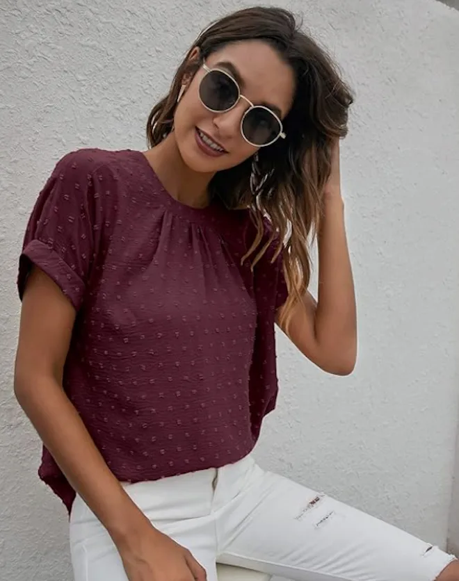 Milumia Polka Dot Blouse