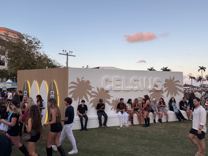 Celsius activation at Palm Tree Music Festival in West Palm Beach