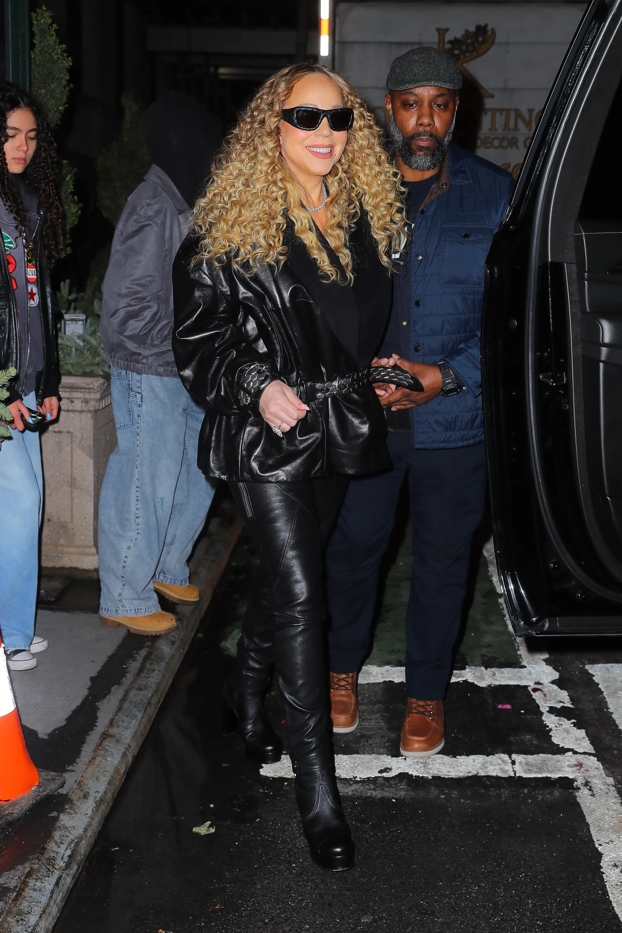 The Most Stylish Celebrity Leather Moments Mariah Carey