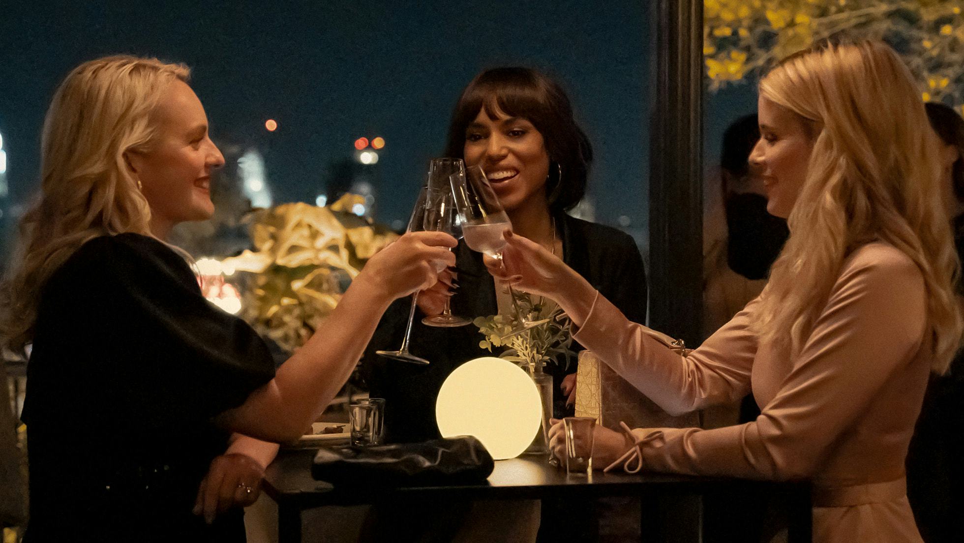Elisabeth Moss, Kerry Washington, and Kate Mara in 'Imperfect Women,' premiering March 18, 2026 on A...