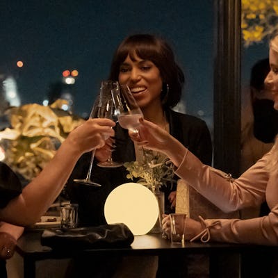Elisabeth Moss, Kerry Washington, and Kate Mara in 'Imperfect Women,' premiering March 18, 2026 on Apple TV.