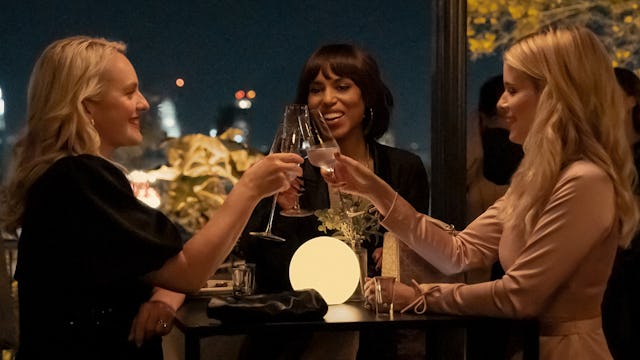 Elisabeth Moss, Kerry Washington, and Kate Mara in 'Imperfect Women,' premiering March 18, 2026 on A...