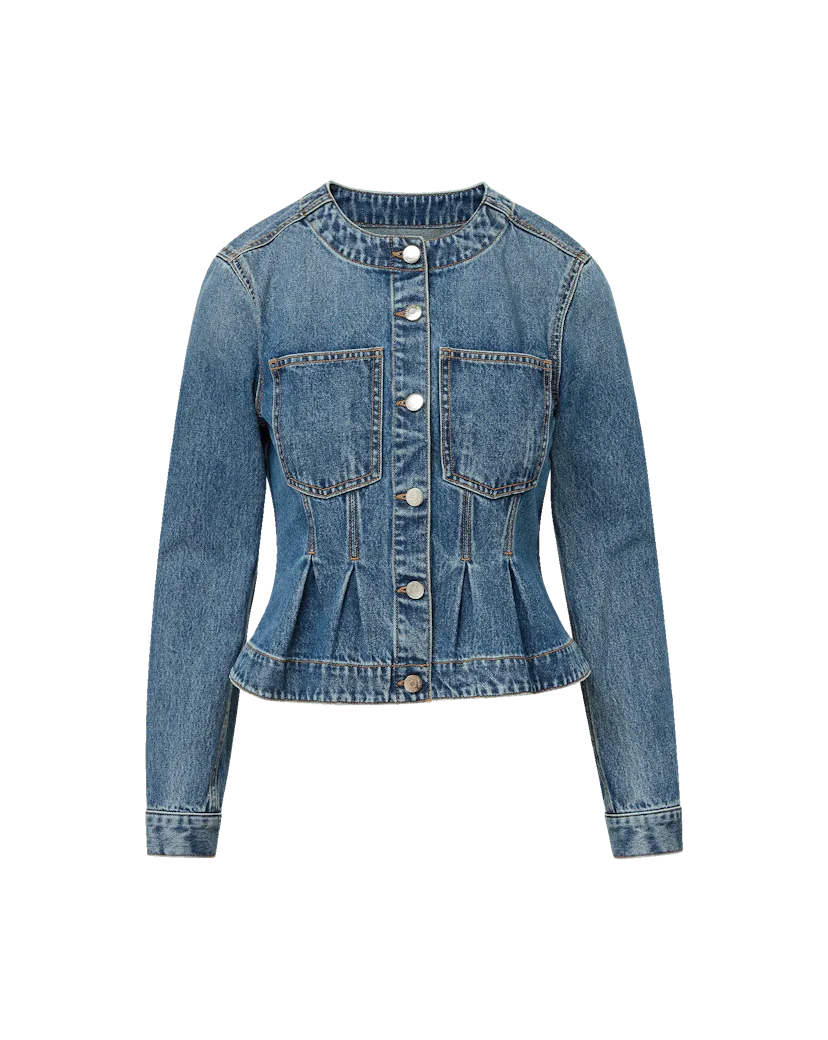Zahara Peplum Denim Jacket