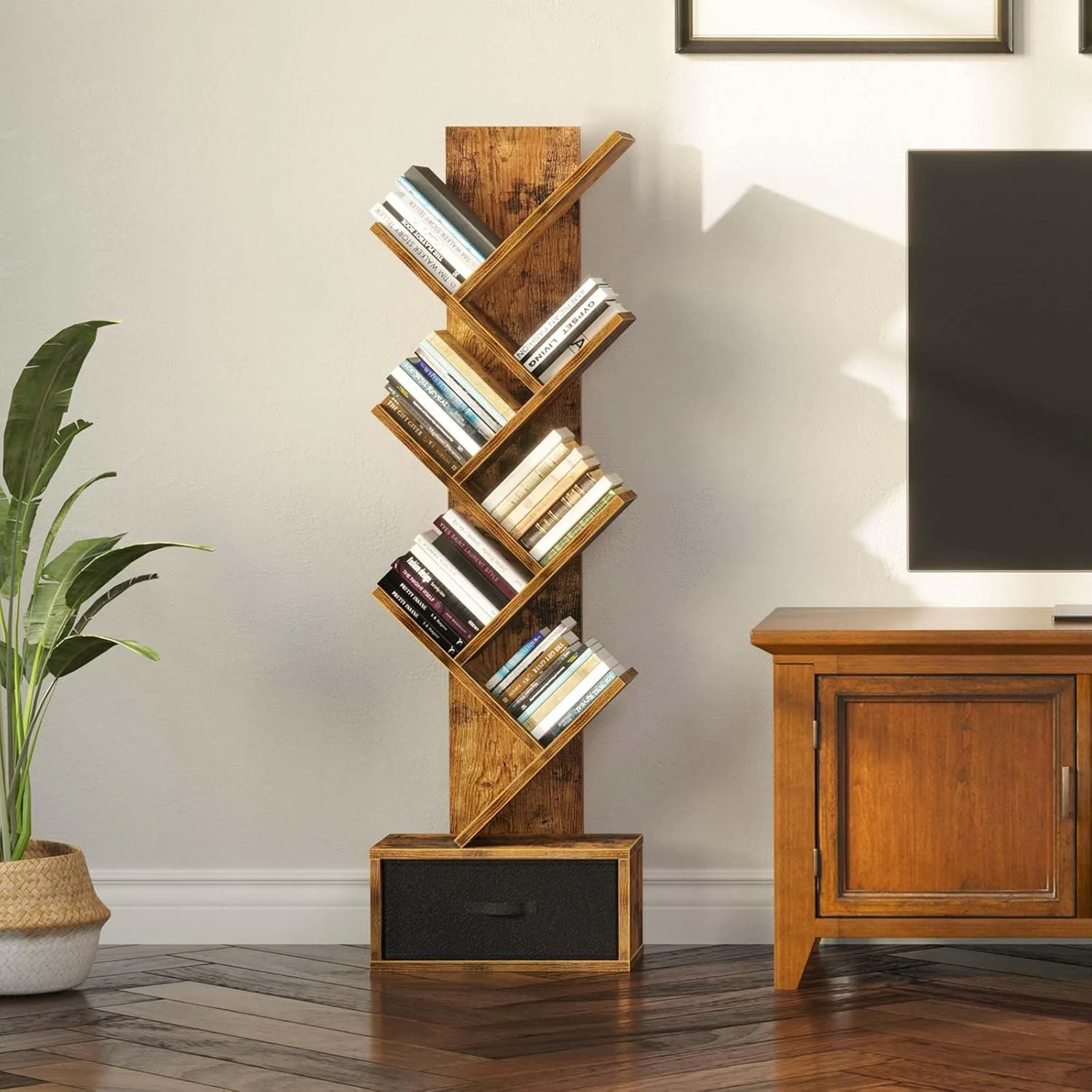 Rolanstar 7-Tier Bookshelf 