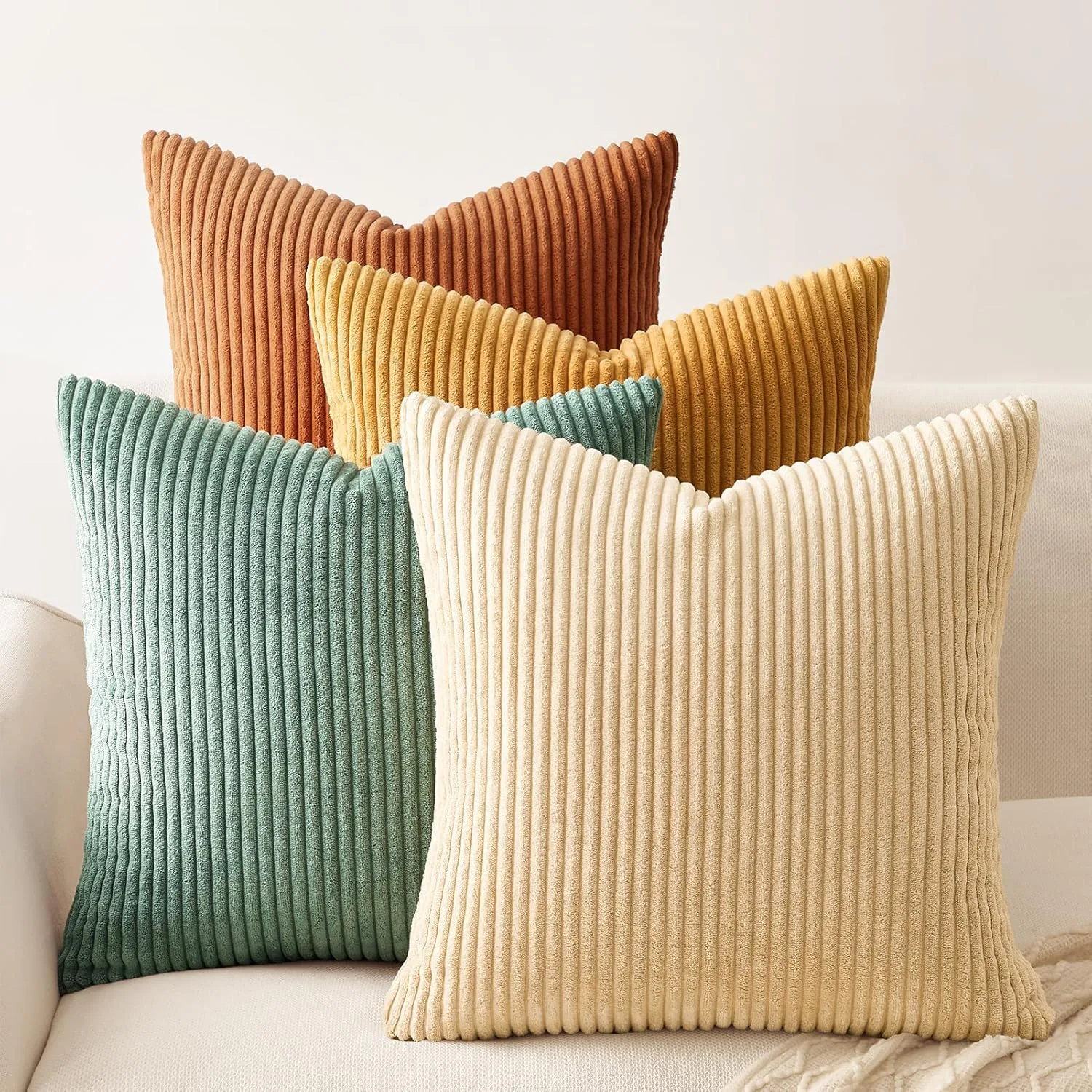 Topfinel Decorative Throw Pillow Covers (Set of 4)