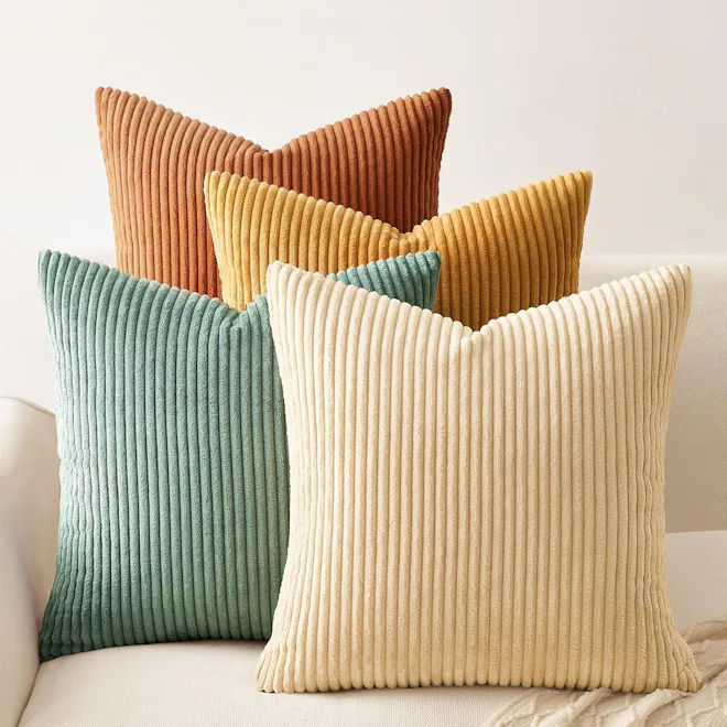 Topfinel Decorative Throw Pillow Covers (Set of 4)